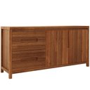 Ver imagem 7 de Aparador Buffet para Sala de Jantar 2 Portas 4 Gavetas 165cm Madeira Maciça Dunia F06 Rústico Escuro