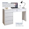 Escrivaninha 5 Gavetas 100% MDF Berlim Yescasa - 9