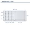 Escrivaninha 5 Gavetas 100% MDF Berlim Yescasa - 13