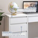 Ver mais imagens de Escrivaninha Berlim 5 Gavetas 100% MDF 136cm Yescasa