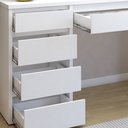 Ver imagem 6 de Escrivaninha Berlim 5 Gavetas 100% MDF 136cm Yescasa
