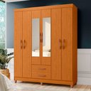 Ver imagem 2 de Guarda Roupa Âmbar Solteiro 6 Portas com Espelho Albatroz