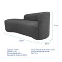 Ver imagem 3 de Kit Divã Recamier Orgânico França 250cm Lado Esquerdo e 2 Poltronas Amore Linho
