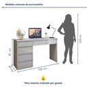Ver imagem 5 de Escrivaninha 100% Berlim 5 Gavetas 136cm Yescasa Off White