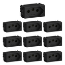 Ver imagem 1 de Kit C/10 Módulos Tomada 2p+t 20a/250v Weg Refinatto Preto