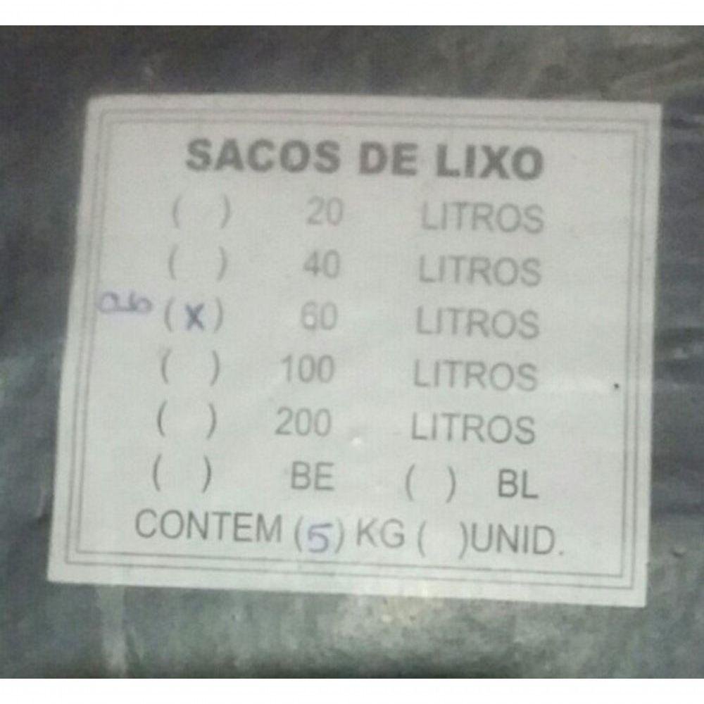 Saco de Lixo 60 Litros Extra Reforçado 5kg - 2