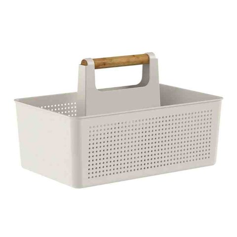 Organizador Multiuso 8 Litros Flow Bege ou