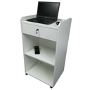 Ver imagem 1 de Balcão Box para Loja Atendimento Caixa Com Gaveta e Prateleira 60cm Com Suporte para Computador Note