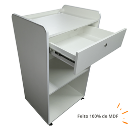 Balcão Box para Loja Atendimento Caixa Com Gaveta e Prateleira 60cm Com Suporte para Computador Note - 2