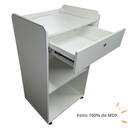 Ver imagem 2 de Balcão Box para Loja Atendimento Caixa Com Gaveta e Prateleira 60cm Com Suporte para Computador Note
