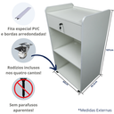Ver imagem 4 de Balcão Box para Loja Atendimento Caixa Com Gaveta e Prateleira 60cm Com Suporte para Computador Note