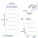 Ver imagem 3 de Kit Porta de Madeira 215x87cm Batente 7,5cm com Guarnição Cristal Primer Abertura Esquerda Branco Uniportas