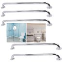 Ver imagem 1 de Barra Alça Apoio 60cm Inox Kit 5 Uni Suporte Anti Queda Idoso Gestante Cadeirante Deficiente Box Ban
