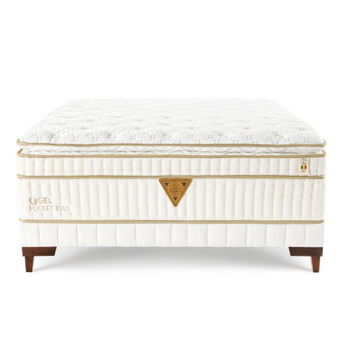Col. Qgel Pocket - Latex com Cobre sobre Molas Latex Foam Solteiro King 96x203cm sem Opcionais