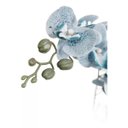 Ver imagem 2 de Arranjo com Orquídea Artificial Azul Vaso Decoração Sala