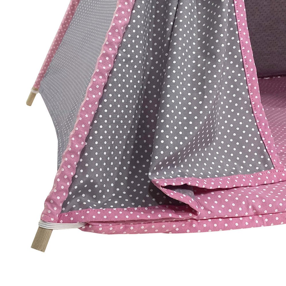 Cabana Pet Camping Cachorro Gato - Algodão Poá - 70x70x84cm - Cinza - 4