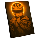 Ver imagem 6 de Quadro Decorativo Piloto Número 1 Neon Laranja