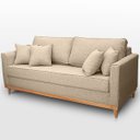 Ver imagem 1 de Sofá Namoradeira 2 Lugares Base de Madeira Linho Premium Moderno Minimalista Confortável Ulisses
