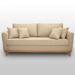 Sofá Namoradeira 2 Lugares Base de Madeira Linho Premium Moderno Minimalista Confortável Ulisses - 4