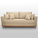 Ver imagem 4 de Sofá Namoradeira 2 Lugares Base de Madeira Linho Premium Moderno Minimalista Confortável Ulisses