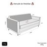 Sofá Namoradeira 2 Lugares Base de Madeira Linho Premium Moderno Minimalista Confortável Ulisses - 6