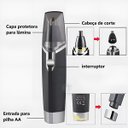 Ver imagem 5 de Aparador de Pelos Portátil Kemei Km-6512 Removedor Elétrico