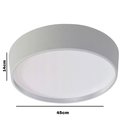 Ver imagem 2 de Plafon de Sobrepor Modelo Ravena Branco - Tualux