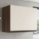 Ver imagem 2 de Armário Aéreo Kali Premium 60cm 1 Porta MDF Basculante Carvalho Toq Off White