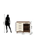 Ver imagem 7 de Cômoda Sapateira Armario Multiuso Sirius Imbuia Champanhe - Mabe Magazine