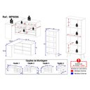 Ver imagem 4 de Kit Escrivaninha L 6 Gavetas com Estante Multiuso Essence Office Multimóveis MP6096 Branco