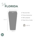 Ver imagem 4 de Vaso Fibra de Vidro Florida m 80cm Decorativo Branco Brilho