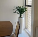 Ver imagem 5 de Vaso Fibra de Vidro Florida m 80cm Decorativo Branco Brilho