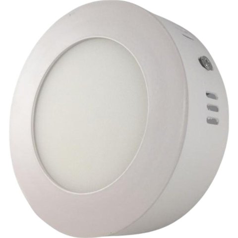 Plafon Sobrepor 6w Redondo Branco Quente Cozinha Banheiro