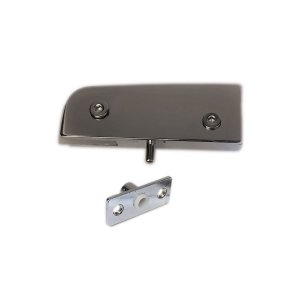 Dobradiça superior + pivô para porta pivotante de vidro temperado blindex (Sistema tradicional) - cr