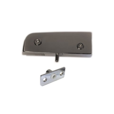 Dobradiça superior + pivô para porta pivotante de vidro temperado blindex (Sistema tradicional) - cr