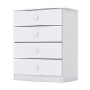 Ver imagem 4 de Cômoda e Guarda Roupa Infantil Amarelinha Branco Brilho - Henn