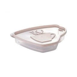 Porta Filtro Para Café Em Plástico 850 ml Plasutil Com Tampa - Branco - 1
