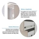 Ver imagem 6 de Quarto Composto por Módulos Alpes Luciane 9 Portas 5 Gavetas MDP 165cm Branco com Espelho