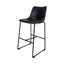 Ver imagem 2 de Kit 5 Banquetas Munich Estofadas Pretas com Encosto