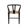 Cadeira Wish Bone Preta para Mesa de Jantar Cozinha Eventos Madeira - 5