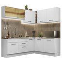 Ver imagem 3 de Armário de Cozinha Completa de Canto 389cm Branco Agata Madesa 01