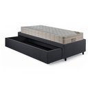 Ver mais imagens de Base Box Cama Solteirão Sapateira Linho Cinza e Colchão Airtech Ortobom 96x203