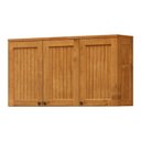 Ver imagem 1 de Armário Aéreo 3 Portas Versalles 120cm em Madeira Maciça - Freijó