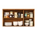 Ver imagem 2 de Armário Aéreo 3 Portas Versalles 120cm em Madeira Maciça - Freijó