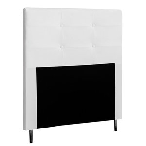 Cabeceira Cama Box Solteiro Luna 90cm Corano Branco - Desk Design