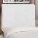 Ver imagem 2 de Cabeceira Cama Box Solteiro Luna 90cm Corano Branco - Desk Design