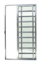 Ver imagem 1 de Porta de Correr Alumínio c/Traves.2F.210 x 120 V.Liso Anod.Brilhante Brimak