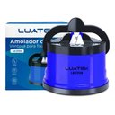 Ver imagem 1 de Amolador Afiador de Facas com Ventosa Azul - Azul