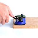 Ver imagem 4 de Amolador Afiador de Facas com Ventosa Azul - Azul