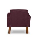 Ver imagem 5 de Mini Poltrona Cadeira Infantil Nina de Criança Suede Bordo Pés Palito
